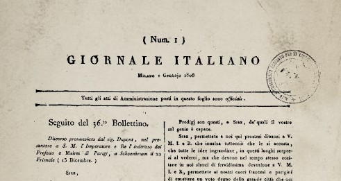 Photo of Giornale Italiano: il periodico milanese del Regno Italico